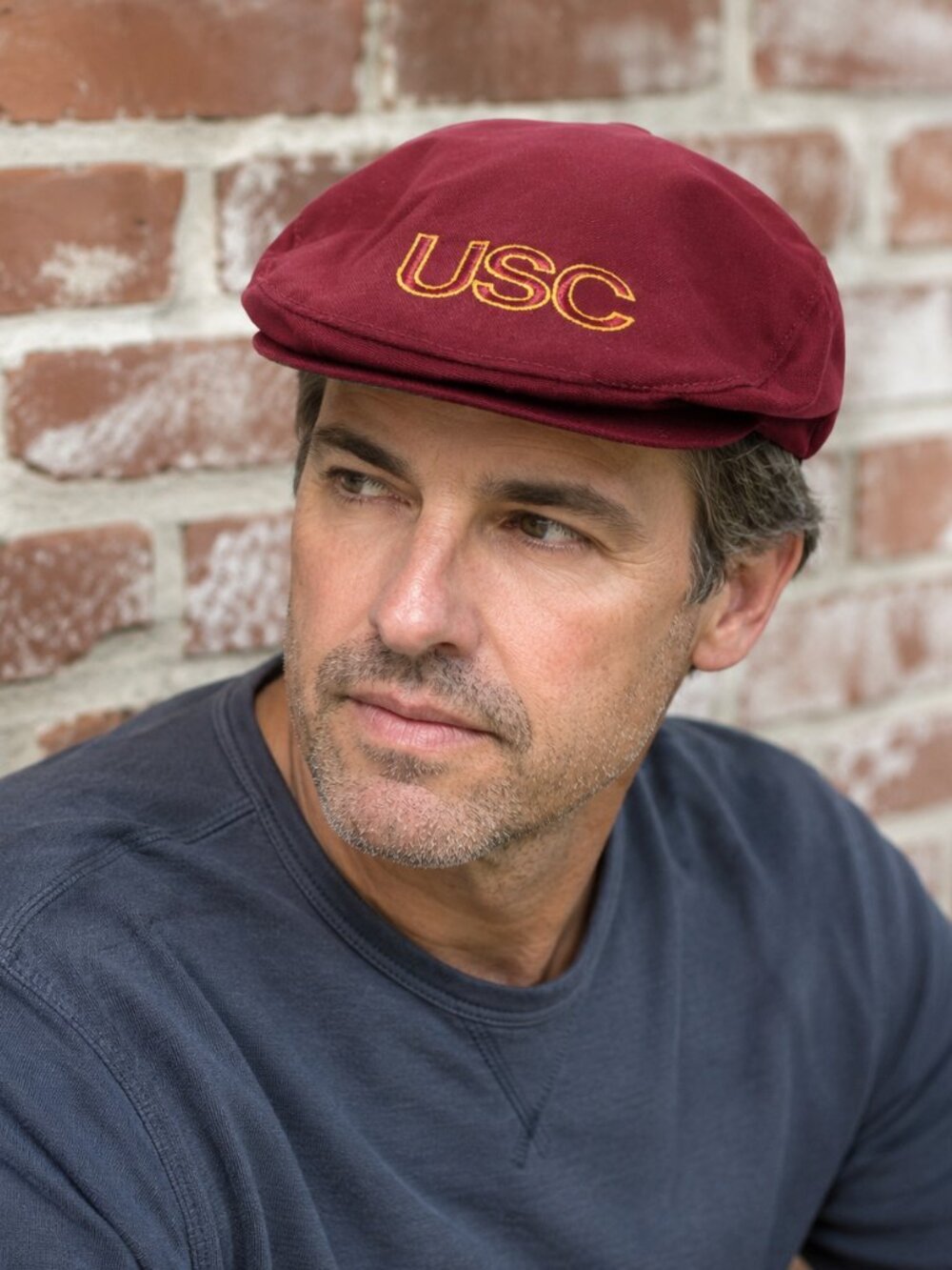 Vintage USC Newsboy Hat Cap University Southern California Adjustable Strap